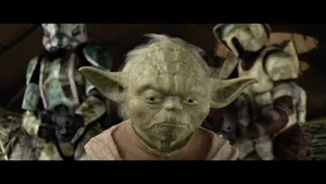 An Imperial Star Destroyer Battles A Powerful Jedi During Order 66 Wallpaper