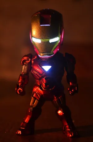 An Impressive Collection Of Iron Man Bobbleheads Wallpaper