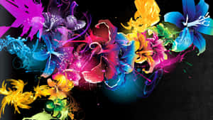 An Infusion Of Vibrant Blossoms - Exquisite Flower Art Wallpaper