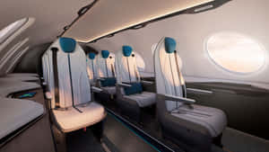 An Inside Look At The Eviation Alice Aircraft Model's Empty Seats. Wallpaper