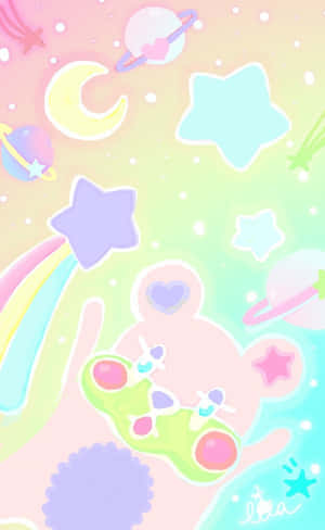 An Inspirational Pastel Kawaii Landscape Wallpaper