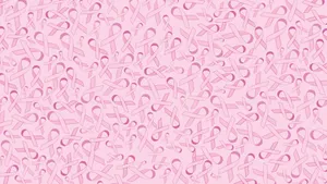 An Inspiring Pink Ribbon For Breast Cancer Awareness On A Beautiful Abstract Background Wallpaper