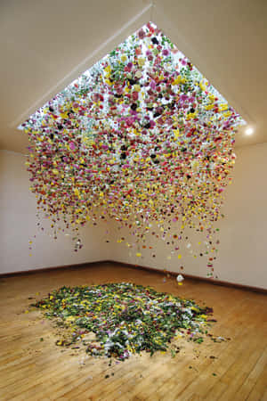 An Installation Art Piece Conceptualizing The Idea Of Looping, Continuous Cycles Of Life Wallpaper