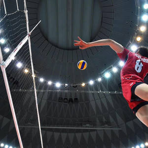 An Intense Game Of Volleyball Right At Your Laptop Wallpaper
