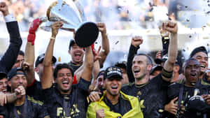 An Intense Moment From The Football Match Between Los Angeles Fc And Philadelphia Union Wallpaper