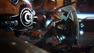 An Intense Podrace In The Alien Planet Of Tatooine Wallpaper