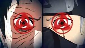 An Intense Showdown Between Kakashi And Tobi Wallpaper