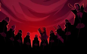 An Intimidating Group Of Akatsuki Members Wallpaper