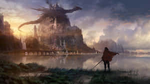 An Intriguing Fantasy Anime Adventure Wallpaper