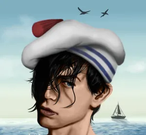 An Intriguing Jojolion Artwork Showcasing Josuke Higashikata And The Soft & Wet Stand. Wallpaper