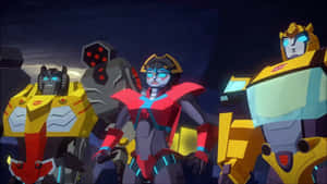 An Intriguing Line-up Of Transformers Cyberverse Characters. Wallpaper