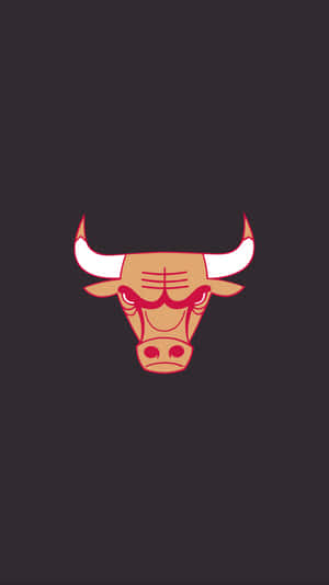 An Iphone With An Iconic Chicago Bulls Logo Wallpaper