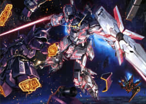 An Ornate Mech From The Gundam Universe Wallpaper