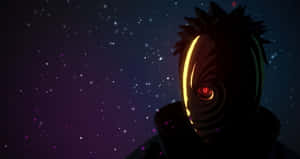 An Uchiha Clan Member Wearing An Obito Mask Wallpaper