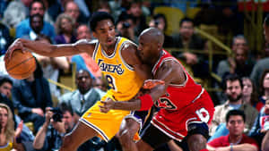 An Unforgettable Duo - Kobe Bryant And Michael Jordan Wallpaper