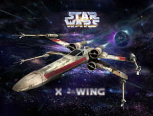 An X-wing Fighter Soaring Through The Sky Wallpaper