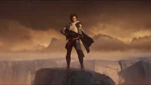 Ana Bray In Action On Mars Wallpaper