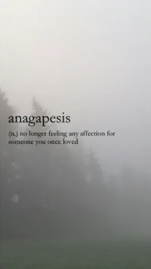 Anagapesis Aesthetic Word Wallpaper