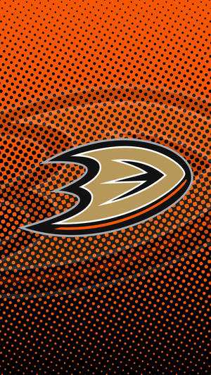 Anaheim Ducks Dotted Design Wallpaper