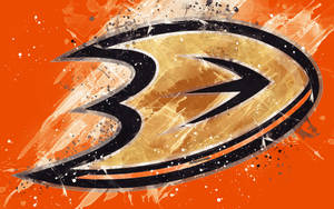 Anaheim Ducks Paint Art Wallpaper