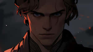 Anakin Skywalker Intense Gaze Wallpaper