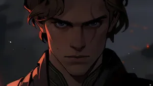 Anakin Skywalker Intense Gaze Wallpaper
