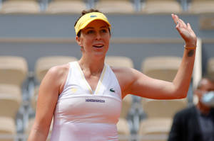 Anastasia Pavlyuchenkova Acknowledging Crowd Wallpaper