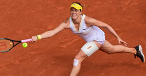 Anastasia Pavlyuchenkova Running Reach Wallpaper
