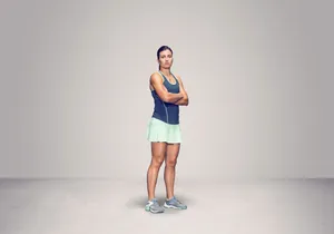 Anastasija Sevastova Arms Crossed Photoshoot Wallpaper