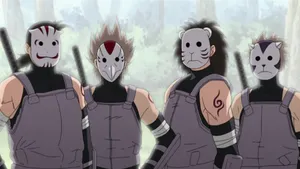 Anbu Black Ops Agents Ready For An Intense Mission Wallpaper