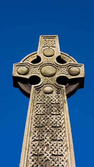 Ancient Celtic Cross Design Wallpaper