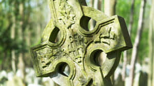 Ancient Celtic Cross Design Wallpaper