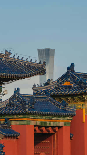 Ancient Chinese Architecture Meets Modern Wallpaper