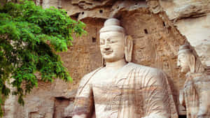 Ancient Chinese Buddhist Statues Wallpaper