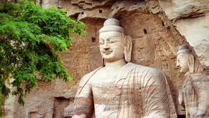 Ancient Chinese Buddhist Statues Wallpaper
