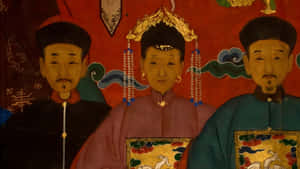 Ancient Chinese Imperial Portrait Wallpaper