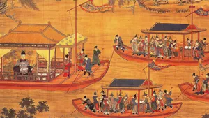 Ancient Chinese River Festival Wallpaper