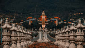 Ancient Chinese Stone Pagoda Wallpaper