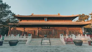 Ancient Chinese Temple Architecture Wallpaper