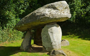 Ancient Dolmen Stone Structure Newport Wallpaper