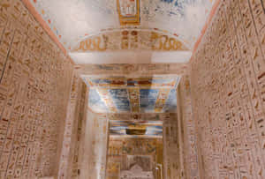 Ancient Egyptian Tomb Hieroglyphs Wallpaper