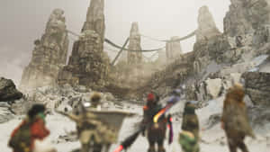 Ancient Ruins Exploration Wallpaper