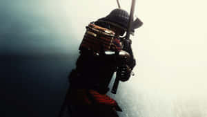 Ancient Samurai Armor On Display Wallpaper