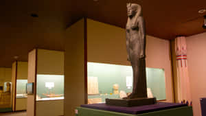 Ancient Statue Inside The Rosicrucian Egyptian Museum Wallpaper