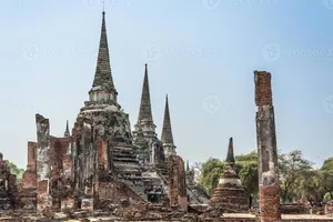 Ancient Temples Ayutthaya Historical Park Thailand Wallpaper