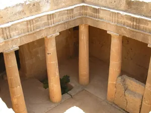 Ancient Tombs Columns Underground Wallpaper