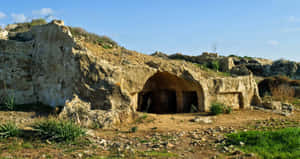 Ancient Tombs Of The Kings Cyprus Wallpaper