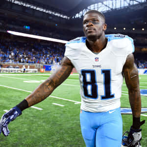 Andre Johnson Titans Uniform Wallpaper