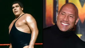 Andre The Giant And The Rock Wallpaper