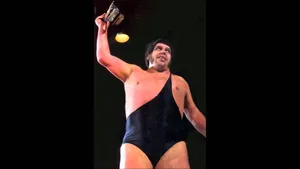Andre The Giant With His Belt Wallpaper